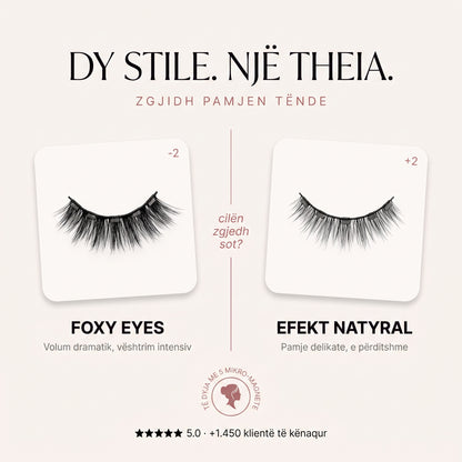 Modelet Foxy Eyes dhe Efekt Natyral
